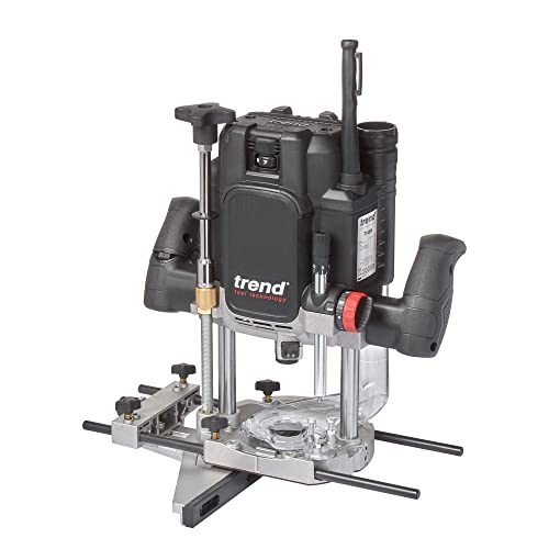 Trend T14EK 2300W 12mm Werkstattfräse mit variabler Geschwindigkeit 230V EU, 80mm Einstechtiefe, Perfekt für handgeführte und Tischfräsen, T14EK/EURO von TREND