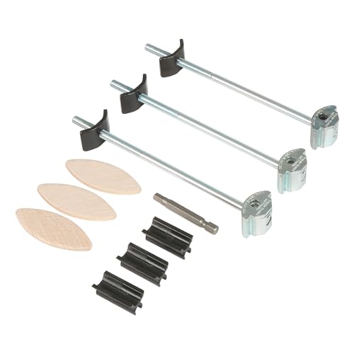 Trend ZIPBOLT Standard Arbeitsplatten-Verbindungssatz, Zinkbeschichteter Stahl, 26-40mm, Inkl. Hex Bit & Biskuits, ZIP/35/164/3 von TREND
