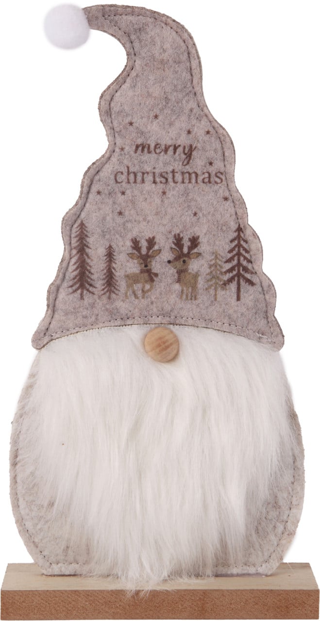 Dekoaufsteller Zwerg Holz 30 x 16 cm grau weiß Dekoaufsteller Zwerg Holz 30 x 16 cm grau weiß von TRENDLINE