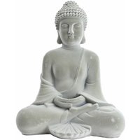Trendline - Dekofigur Buddha sitzend 23 x 18 cm grau Figuren, Skulpturen & Statuen von TRENDLINE