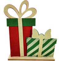 Dekofigur Holz Geschenk 41 x 52 x 35 cm mehrfarbig Figur - Trendline von TRENDLINE