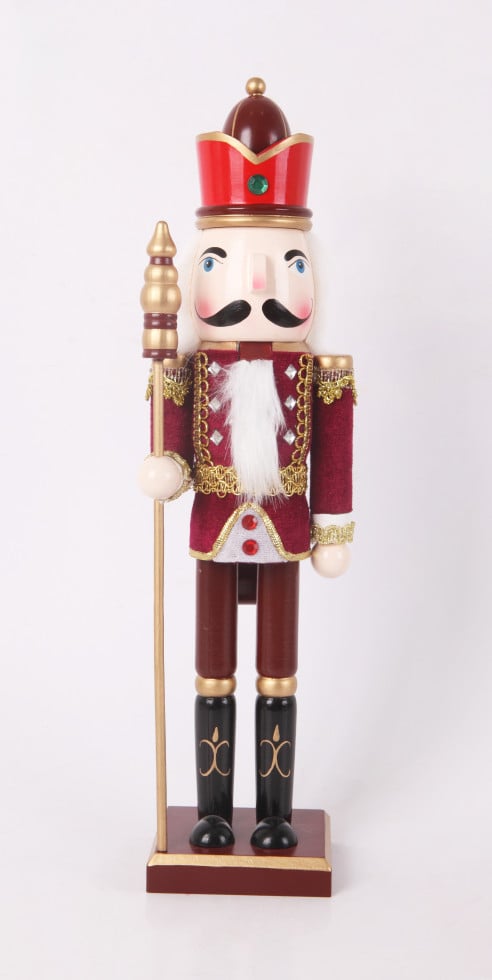 Dekofigur Nussknacker Holz 39 x 11 cm bunt von TRENDLINE