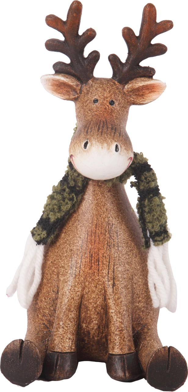 Dekofigur Rentier sitzend Polyresin 20 x 12 cm braun Dekofigur Rentier sitzend Polyresin 20 x 12 cm braun von TRENDLINE