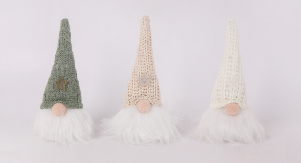 Dekofigur Zwerg 19 x 7 cm grün beige weiß 3-fach sortiert Dekofigur Zwerg 19 x 7 cm grün beige weiß 3-fach sortiert von TRENDLINE