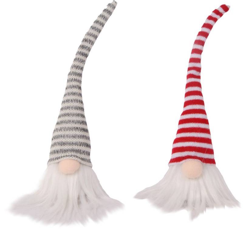 Dekofigur Zwerg 27 x 7 cm rot grau 2-fach sortiert Dekofigur Zwerg 27 x 7 cm rot grau 2-fach sortiert von TRENDLINE