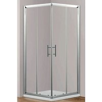 Primaster - TrendLine Duschkabine Eckeinstieg Easy 6 80 x 80 cm Eckdusche Duschabtrennung von PRIMASTER