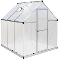 Palram - Canopia Aluminium Gewächshaus Mythos 66 Silber 186x185x208 cm von PALRAM