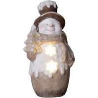 Led Dekofigur Schneemann 51 x 26 cm warmweiß mit Timer Jahreszeitliche Dekoration - Trendline von TRENDLINE