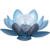 Led Solarleuchte Seerose silber mit Glaskugel Außen-Dekolampen - Trendline von TRENDLINE