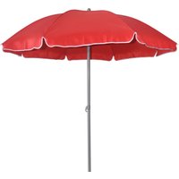 Sonnenschirm rot ø 180 cm UV-Schutz: 60+ Sonnenschutz Strandschirm - Trendline von TRENDLINE