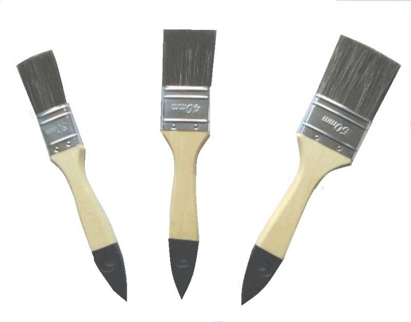 TrendLine Acryl Pinsel-Set 3-teilig 30 mm, 40 mm, 50 mm dunkel von TRENDLINE