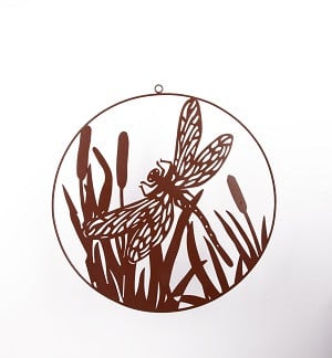 TrendLine Aufhänger Metall Libelle Ø 40 cm rusty TrendLine Aufhänger Metall Libelle Ø 40 cm rusty von TRENDLINE