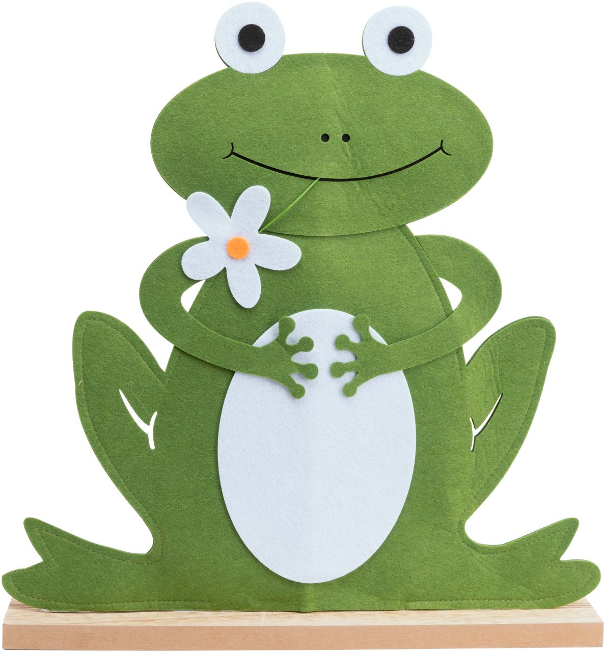 TrendLine Aufsteller Frosch Filz 51 cm grün von TRENDLINE