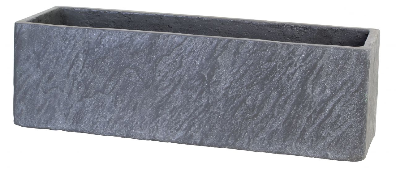 TrendLine Blumenkasten 37 x 17 x 17 cm, grau schieferoptik von TRENDLINE