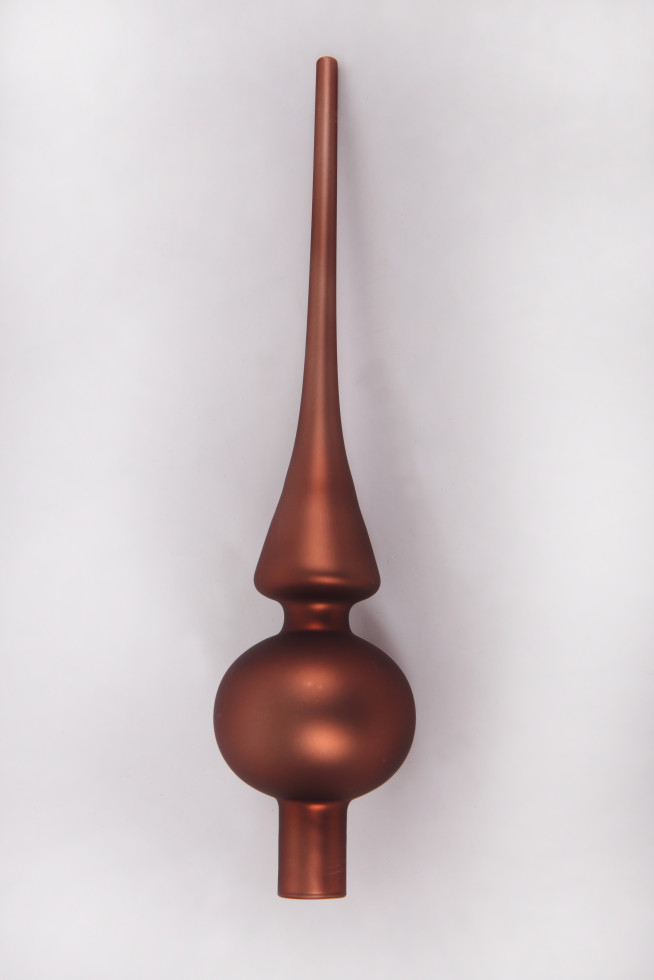 TrendLine Christbaumspitze aus Glas 26 cm espresso matt von TRENDLINE