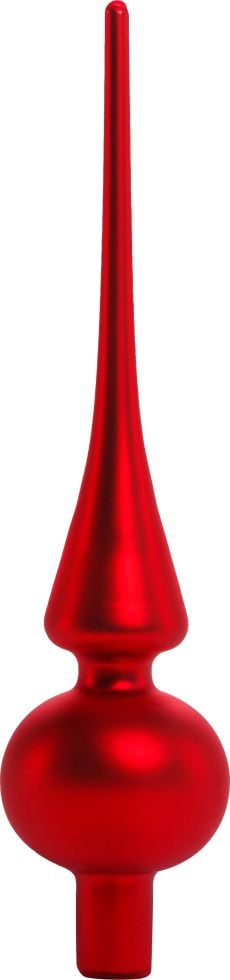 TrendLine Christbaumspitze aus Glas 26 cm rot mattiert TrendLine Christbaumspitze aus Glas 26 cm rot mattiert von TRENDLINE