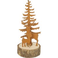 TrendLine Deko Baum mit Rentier 6,5 x 6,5 x 16,5 cm braun Figur TrendLine Deko Baum mit Rentier 6,5 x 6,5 x 16,5 cm braun Figur von TRENDLINE