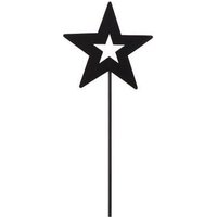 TrendLine Deko Eisen Figurenstecker Weihnachtsstern 35 x 0,5 x 8,5 cm schwarz Figur von TRENDLINE