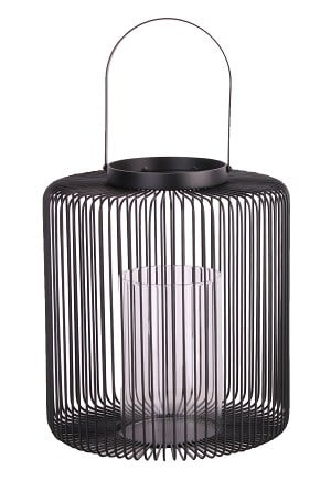 TrendLine Deko Eisen-Glas Windlicht rund Ø 37,5 x 22,5 cm schwarz TrendLine Deko Eisen-Glas Windlicht rund Ø 37,5 x 22,5 cm schwarz von TRENDLINE