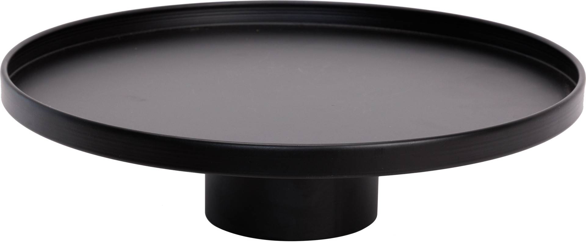 TrendLine Deko Eisen Tablett Ø 38 x 10 cm schwarz von TRENDLINE