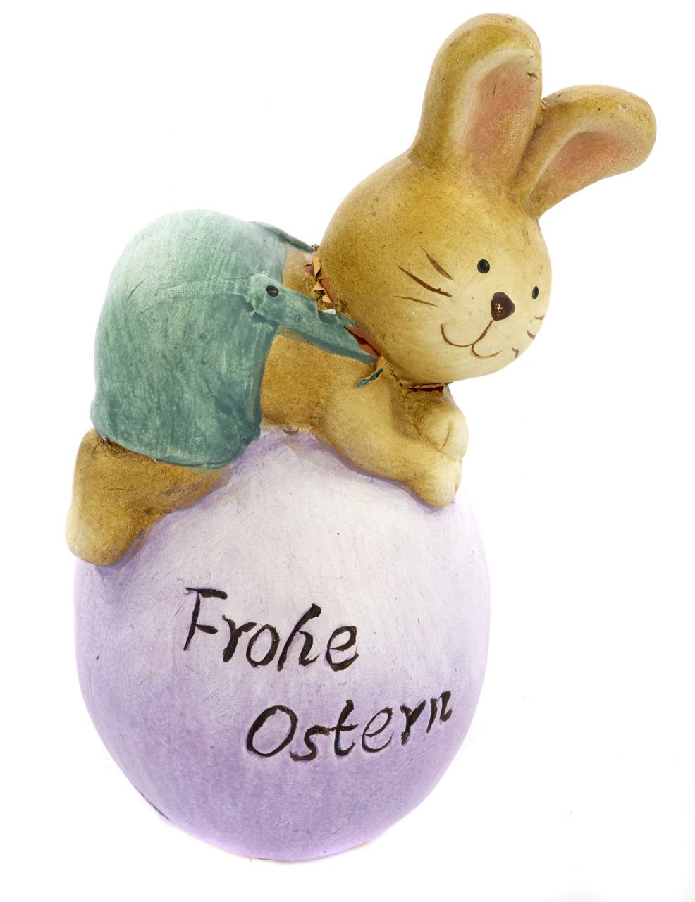 TrendLine Deko Osterhase 15 cm braun lila grün von TRENDLINE