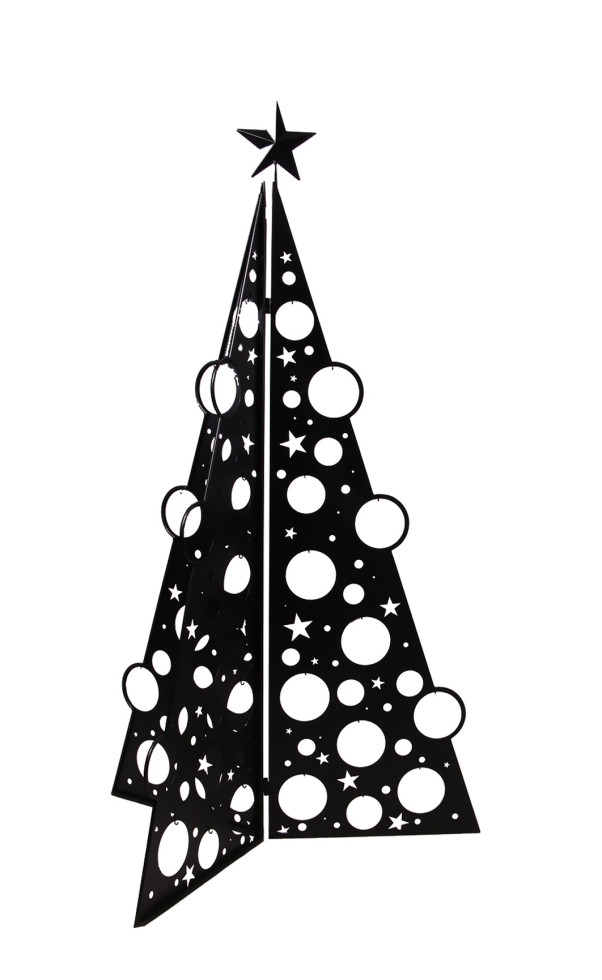 TrendLine Deko-Weihnachtsbaum Metall 118 x 74 cm schwarz TrendLine Deko-Weihnachtsbaum Metall 118 x 74 cm schwarz von TRENDLINE