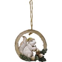 TrendLine Dekoanhänger Eichhörnchen 13 x 12 cm beige Deko Hänger von TRENDLINE