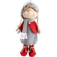 TrendLine Dekofigur Kind 19x18x56cm rot/grau Weihnachten Xmas Winter TrendLine Dekofigur Kind 19x18x56cm rot/grau Weihnachten Xmas Winter von TRENDLINE