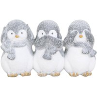 TrendLine Dekofigur Pinguine 16 x 10 cm weiß-grau Dekofigur TrendLine Dekofigur Pinguine 16 x 10 cm weiß-grau Dekofigur von TRENDLINE