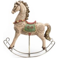 TrendLine Dekofigur Schaukelpferd 23x6x23 cm grau/rot Nostalgisches Pferd Xmas TrendLine Dekofigur Schaukelpferd 23x6x23 cm grau/rot Nostalgisches Pferd Xmas von TRENDLINE