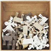 TrendLine Dekofiguren Holz Rentiere 24er Set 3 x 3 cm mehrfarbig Figur TrendLine Dekofiguren Holz Rentiere 24er Set 3 x 3 cm mehrfarbig Figur von TRENDLINE