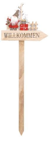 TrendLine Dekostecker Holz Willkommen 73 x 26 cm TrendLine Dekostecker Holz Willkommen 73 x 26 cm von TRENDLINE