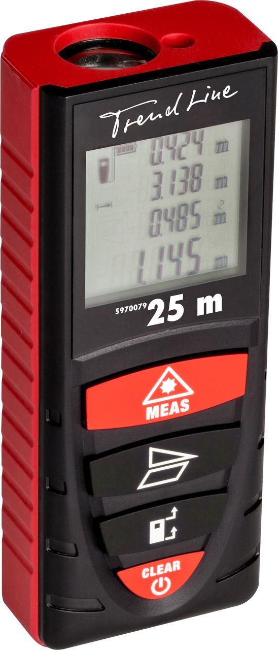 TrendLine Entfernungsmesser Laser 25m Arbeitsbereich 0,2-25 m von TRENDLINE