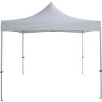 TrendLine Faltpavillon weiß 2,95 x 2,95 m Gartenpavillon Gartenzelt Festzelt von TRENDLINE
