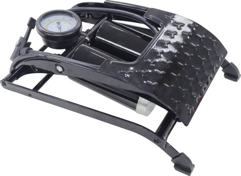 TrendLine Fußluftpumpe Zwei-Zylinder mit Manometer bis 7 bar von TRENDLINE