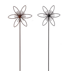 TrendLine Gartenstecker Metall Blume sortiert 115 cm von TRENDLINE