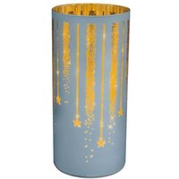 TrendLine Glasgefäß Glas Ø 10 x 22 cm weiß Windlicht von TRENDLINE