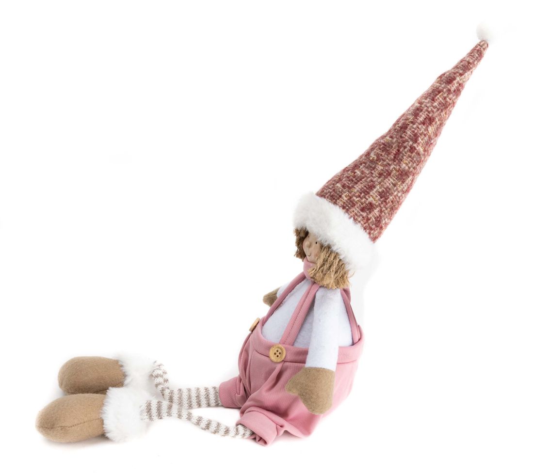 TrendLine Kantenhocker Wichtelmädchen 37 x 20 cm rosa von TRENDLINE