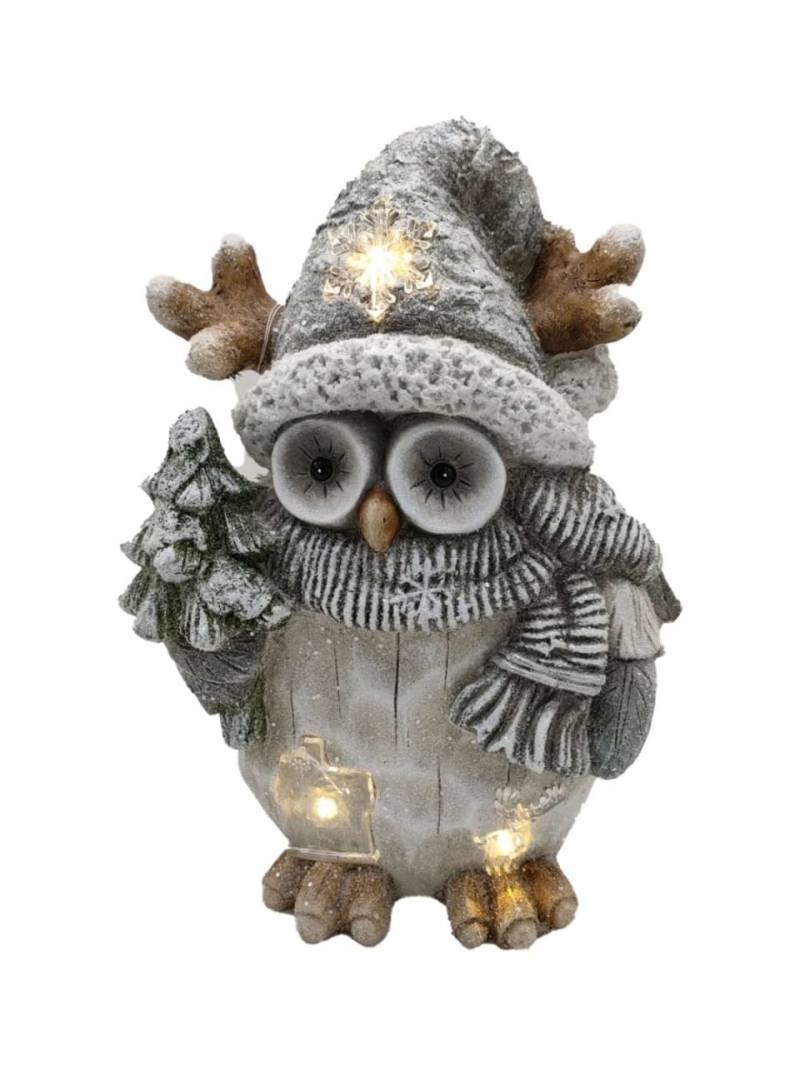 TrendLine LED Dekofigur Eule 40 x 30 cm warmweiß mit Timer von TRENDLINE