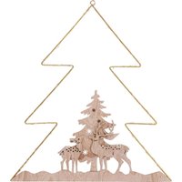 TrendLine LED Metallsilhouette Baum 40 x 37 cm warmweiß mit Timer LED Metallsilhoutte TrendLine LED Metallsilhouette Baum 40 x 37 cm warmweiß mit Timer LED Metallsilhoutte von TRENDLINE