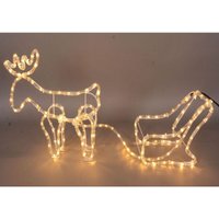 TrendLine LED Rentier mit Schlitten 144 LED für Innen- und Außenbereich Jahreszeitliche Dekoration TrendLine LED Rentier mit Schlitten 144 LED für Innen- und Außenbereich Jahreszeitliche Dekoration von TRENDLINE