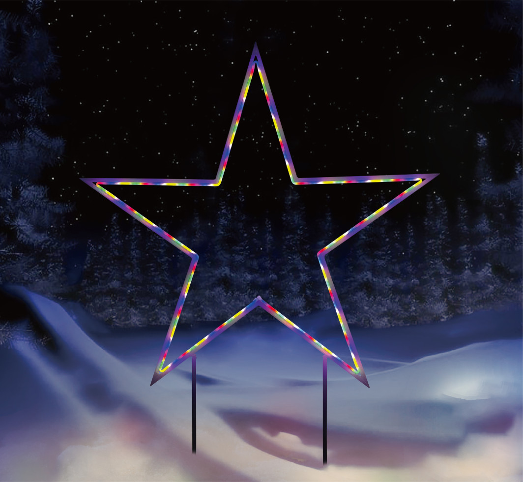 TrendLine LED Stecker Stern Ø 90 x 109 cm warmweiß von TRENDLINE