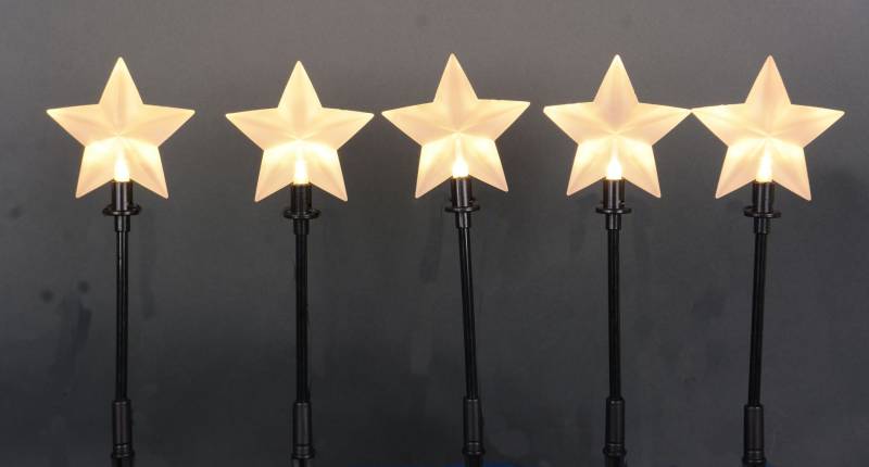 TrendLine LED Sternenstäbe 5 Stäbe je 1 LED, warmweiß TrendLine LED Sternenstäbe 5 Stäbe je 1 LED, warmweiß von TRENDLINE