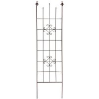 TrendLine Rankgitter braun ca. 180 cm Halterung Garten Pflanzen von TRENDLINE