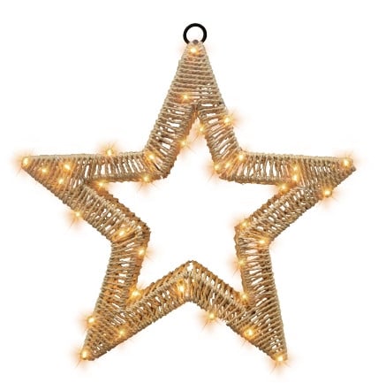 TrendLine Stern Rattan Ø 28 cm braun TrendLine Stern Rattan Ø 28 cm braun von TRENDLINE