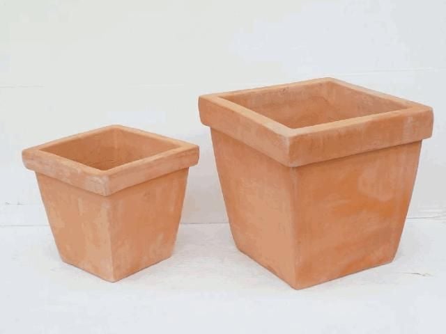 TrendLine TC-Pflanztopf 38 x 38 x 38 cm terracotta von TRENDLINE