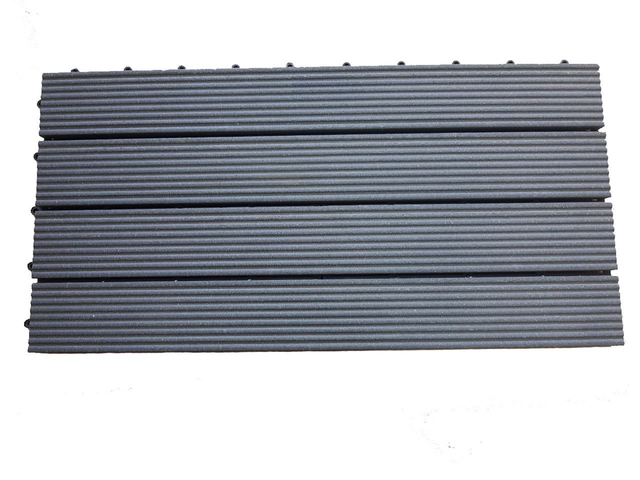 TrendLine WPC-Klickfliese 60 x 30 x 2,1 cm schwarz 5 Stück von TRENDLINE