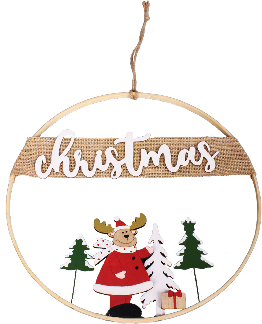 TrendLine Weihnachtsanhänger Holz Christmas 58 x 36 x 36 cm mehrfarbig TrendLine Weihnachtsanhänger Holz Christmas 58 x 36 x 36 cm mehrfarbig von TRENDLINE