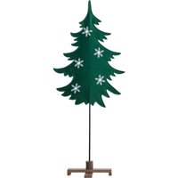 TrendLine Weihnachtsaufsteller Filz Tannenbaum 96 x 40 cm grün-weiß Jahreszeitliche Dekoration TrendLine Weihnachtsaufsteller Filz Tannenbaum 96 x 40 cm grün-weiß Jahreszeitliche Dekoration von TRENDLINE