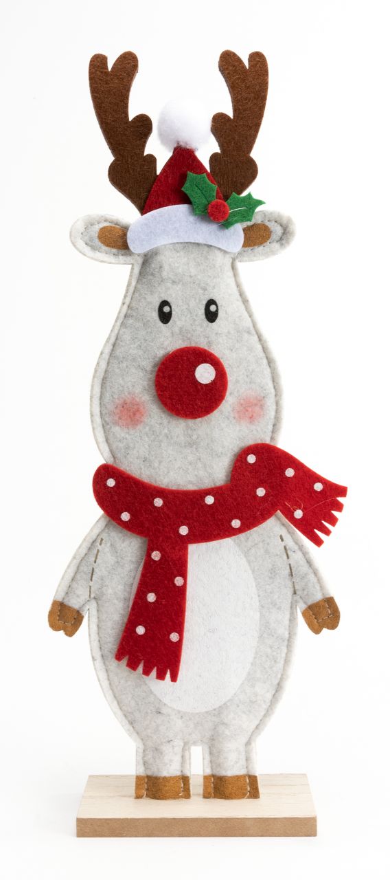 TrendLine Weihnachtsaufsteller Rentier 36 x 14 cm weiß-rot TrendLine Weihnachtsaufsteller Rentier 36 x 14 cm weiß-rot von TRENDLINE